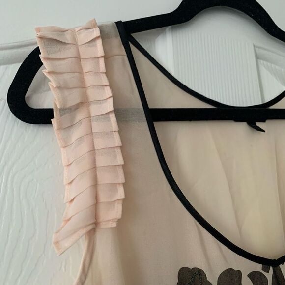 Express | Sheer Embellished Top - Picture 5 of 10